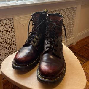 Dr. Martens 1460 8-Eye Vegan Boot - Red